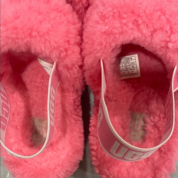 UGG Oh Fluffita Platform Sandal size 9 Pink Rose Shearling - Picture 5 of 6